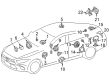 Diagram for Mercedes-Benz EQS 450+ Car Speakers - 257-820-11-00-64
