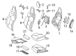 Diagram for Mercedes-Benz C43 AMG Seat Cushion - 205-910-99-22