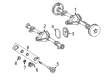 Diagram for Mercedes-Benz G55 AMG Axle Shaft - 004-015-067