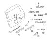 Diagram for Mercedes-Benz ML430 Emblem - 163-817-10-15