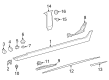 Diagram for Mercedes-Benz AMG GT 63 S E Performance Pillar Panels - 257-690-04-01