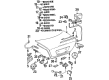 Diagram for Mercedes-Benz 500SEC Emblem - 251-758-00-58