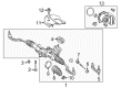 Diagram for Mercedes-Benz B Electric Drive Power Steering Cylinder Boot Kit - 246-463-00-96-64