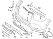 Diagram for Mercedes-Benz GLE63 AMG S Grille - 167-885-81-05