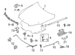 Diagram for Mercedes-Benz Hood Hinge - 204-880-02-28