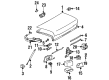 Diagram for Mercedes-Benz 600SL Tailgate Lock - 129-750-03-84
