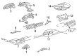 Diagram for Mercedes-Benz CL500 Exhaust Heat Shield - 215-682-01-71