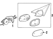 Diagram for Mercedes-Benz SL600 Car Mirror - 129-810-09-76