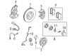 Diagram for Mercedes-Benz SLK280 Brake Caliper Repair Kit - 001-421-06-86