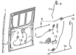 Diagram for Mercedes-Benz eSprinter Door Latch Cable - 910-730-25-00