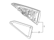 Diagram for Mercedes-Benz GLE53 AMG SUV Back Up Light - 167-906-50-08