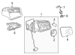 Diagram for Mercedes-Benz Mirror Actuator - 246-820-05-42