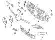 Diagram for Mercedes-Benz CLA35 AMG Emblem - 177-817-39-00-64