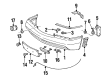 Diagram for Mercedes-Benz 300SD Parking Assist Sensor - 000-540-41-24-9999