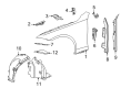 Diagram for Mercedes-Benz S63 AMG E Performance Fender Splash Shield - 223-690-04-00
