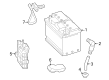 Diagram for Mercedes-Benz SL63 AMG S E Performance Battery Hold Downs - 000000-009145