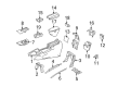 Diagram for Mercedes-Benz ML450 Center Console - 164-680-10-52-9D84