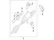 Diagram for Mercedes-Benz CL63 AMG Steering Wheel - 221-460-29-18-9E38