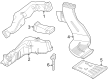 Diagram for Mercedes-Benz GLC63 AMG S E Performance Air Duct - 254-831-01-00