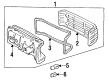 Diagram for Mercedes-Benz 190E Tail Light - 201-820-18-64