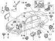 Diagram for Mercedes-Benz E53 AMG Car Speakers - 213-820-10-02