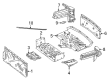 Diagram for Mercedes-Benz SL400 Battery Tray - 231-610-00-73