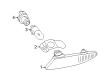 Diagram for Mercedes-Benz CLK320 Light Socket - 000-540-09-66