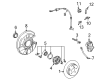 Diagram for Mercedes-Benz SLK230 ABS Sensor - 170-540-12-17