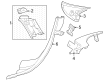 Diagram for Mercedes-Benz EQE 500 Pillar Panels - 295-690-62-00-1D34
