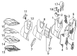 Diagram for Mercedes-Benz SLK55 AMG Seat Cushion - 172-910-00-50