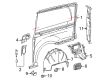 Diagram for Mercedes-Benz Metris Fender Splash Shield - 447-684-06-77