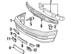 Diagram for Mercedes-Benz SL320 Bumper - 129-880-02-05-9999