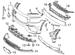 Diagram for Mercedes-Benz GLB250 Bumper - 247-885-58-01