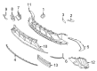 Diagram for Mercedes-Benz AMG GT 63 License Plate - 290-885-01-04
