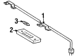 Diagram for Mercedes-Benz 380SL License Plate Lights - 107-820-00-62