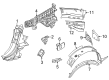 Diagram for Mercedes-Benz AMG GT 55 Fender Splash Shield - 192-630-42-00