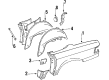 Diagram for Mercedes-Benz 380SL Wheelhouse - 107-637-03-76