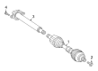 Diagram for Mercedes-Benz GLA35 AMG Axle Shaft - 177-330-72-01