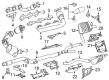 Diagram for Mercedes-Benz E350 Muffler - 212-490-54-35