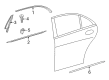 Diagram for Mercedes-Benz S65 AMG Door Moldings - 222-690-87-01