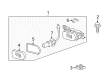 Diagram for Mercedes-Benz C320 Fog Light - 203-820-18-56-65