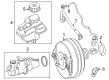 Diagram for Mercedes-Benz GLC43 AMG Brake Booster - 254-430-29-00
