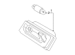 Diagram for Mercedes-Benz SLK32 AMG License Plate Lights - 170-820-06-56