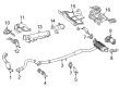 Diagram for Mercedes-Benz GLA250 Exhaust Pipe - 156-492-00-04