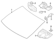 Diagram for Mercedes-Benz EQE SUV AMG Windshield - 294-670-87-00