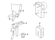 Diagram for Mercedes-Benz ML63 AMG ABS Control Module - 003-540-04-45-64