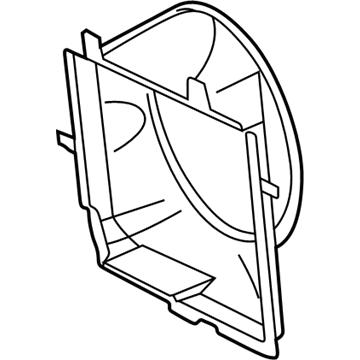 1998 Mercedes-Benz C280 Cooling Fan Shroud - 202-500-03-55