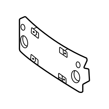 Mercedes-Benz 253-885-16-02 License Bracket