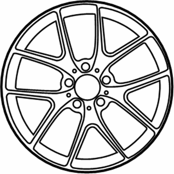 2014 Mercedes-Benz C300 Alloy Wheels - 204-401-26-00-7X21