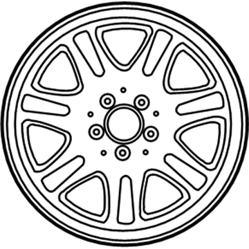 2008 Mercedes-Benz C350 Alloy Wheels - 6-6-03-1382